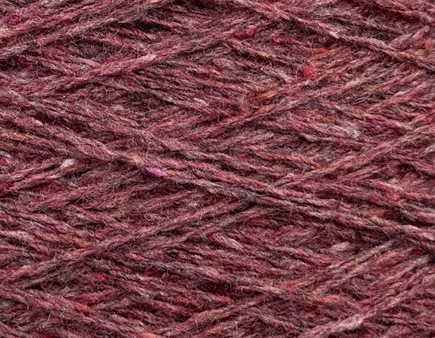 The Royal Collection Tweed Nm 2/6000 aus Kaschmir, Wolle und Seide col. Weinrot